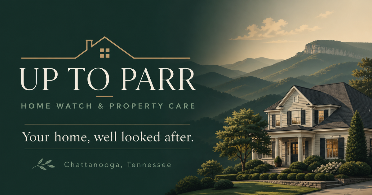 Up to Parr Home Watch and Property Care — Your home, well looked after. Chattanooga, Tennessee.